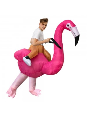 Flamingo Tragen mir Reiten auf Aufblasbar Halloween Weihnachten Kostüme zum Erwachsener/Kind