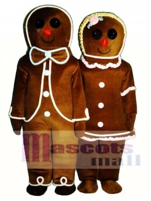 Lebkuchen Junge (links) Maskottchen Kostüm Weihnachten Xmas