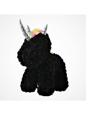 Schwarz Rose Einhorn Blume Einhorn Bestes Geschenk für Muttertag, Valentinstag, Jubiläum, Hochzeit und Geburtstag