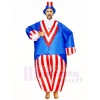 American US Flag Uncle Sam Independence Day Inflatable Halloween Blow Up Costumes for Adults