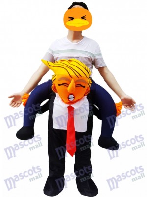 Trag mich US Präsident huckepack Kostüm Trumpf Piggy Back Maskottchen Kostüm Carry Me US President Trump 