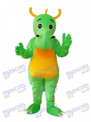 Big Nose Horned Green Dinosaurier Maskottchen Adult Kostüm Tier