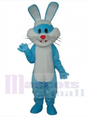 Blau-weißer Osterhase Maskottchen-Kostüm Tier