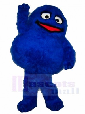 Flauschige blaue Monster Maskottchen Kostüme