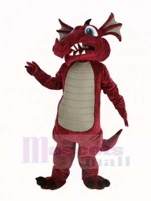 Wein Farbe Drachen Maskottchen Kostüm