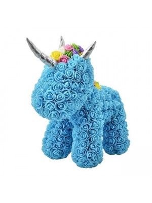 Blau Rose Einhorn Blume Einhorn Bestes Geschenk für Muttertag, Valentinstag, Jubiläum, Hochzeit und Geburtstag